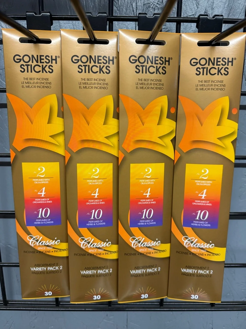 GONESH Classic Variety Pack 2 Incense Sticks - -4 packs -total 120 sticks - Picture 3 of 6